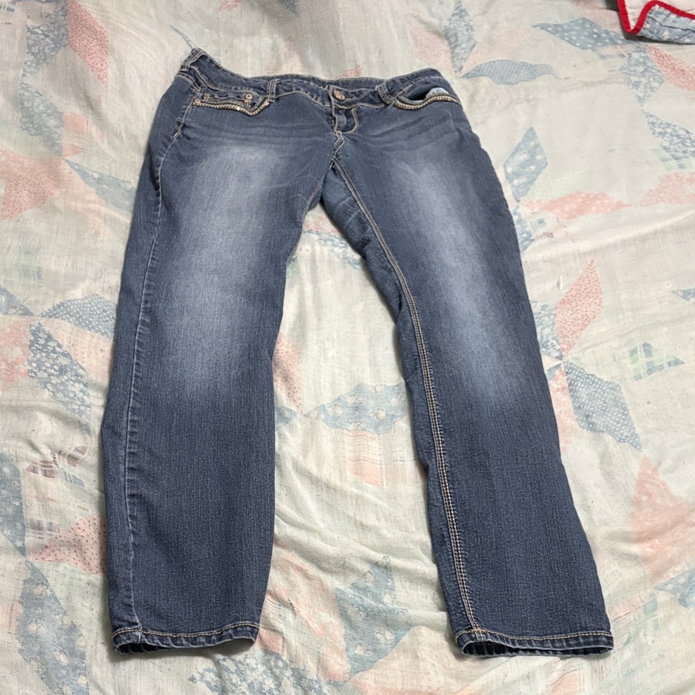 Maurices Women's Straight Leg Blue Jeans